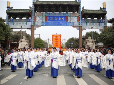 2019開封清明文化節踏春大巡游 中國翰園碑林強勢吸睛