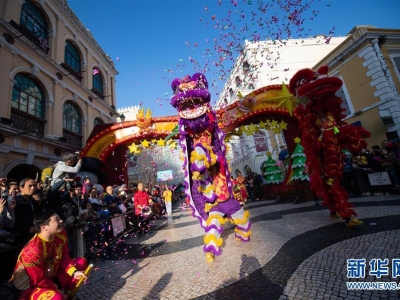 澳門舉行國際幻彩大巡游